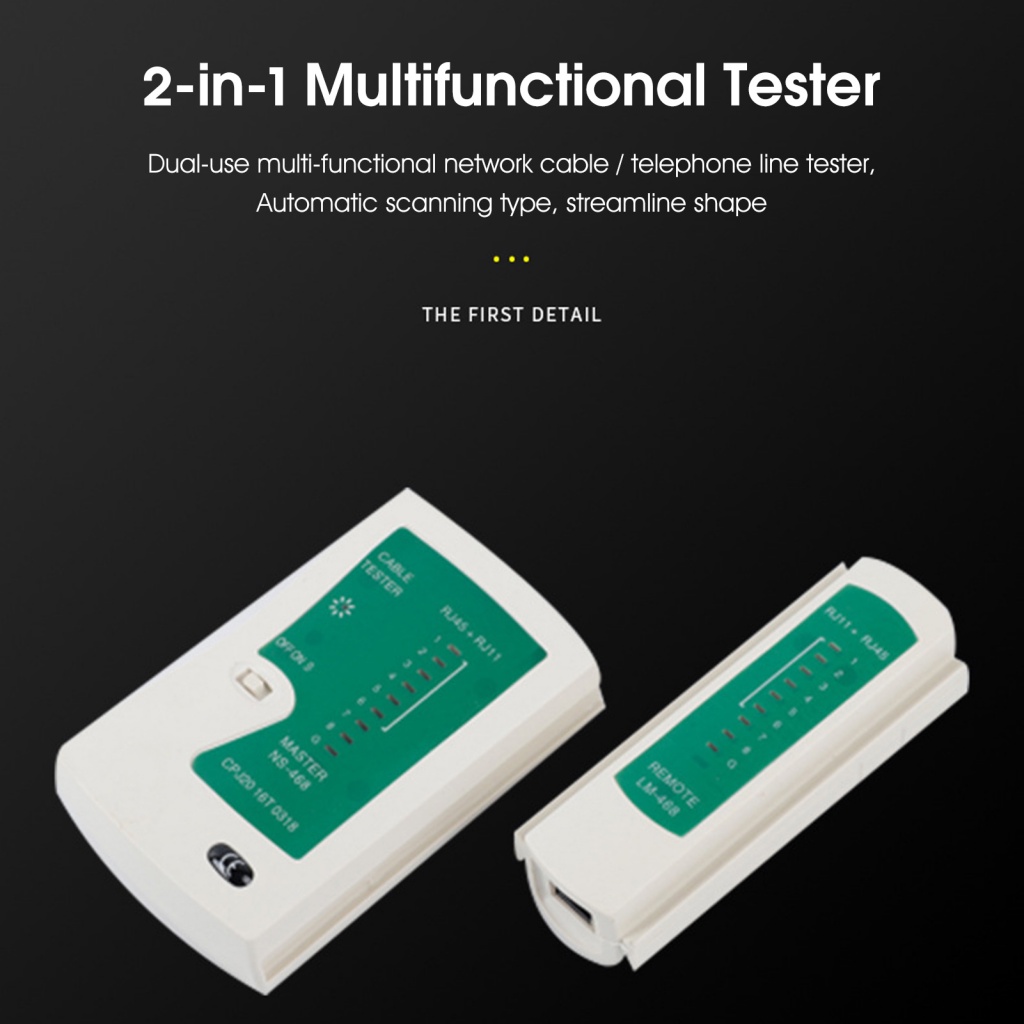 Thiết Bị Kiểm Tra Mạng 3 Cổng RJ45 RJ11 RJ12 LAN Đa Năng Cho Văn Phòng