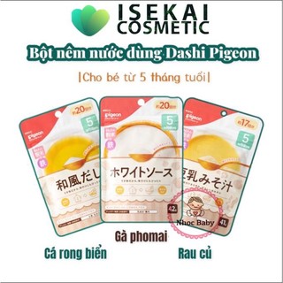 Bột nêm Dashi Pigeon Nhật cho bé 5m+ (date 04-08/2023)