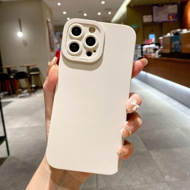 Ốp Điện Thoại Silicone Mềm Nhám Hình Camera Cho iPhone 14 13 12 11 Pro Max XR XS Max X 8 7 14 Plus SE 2020