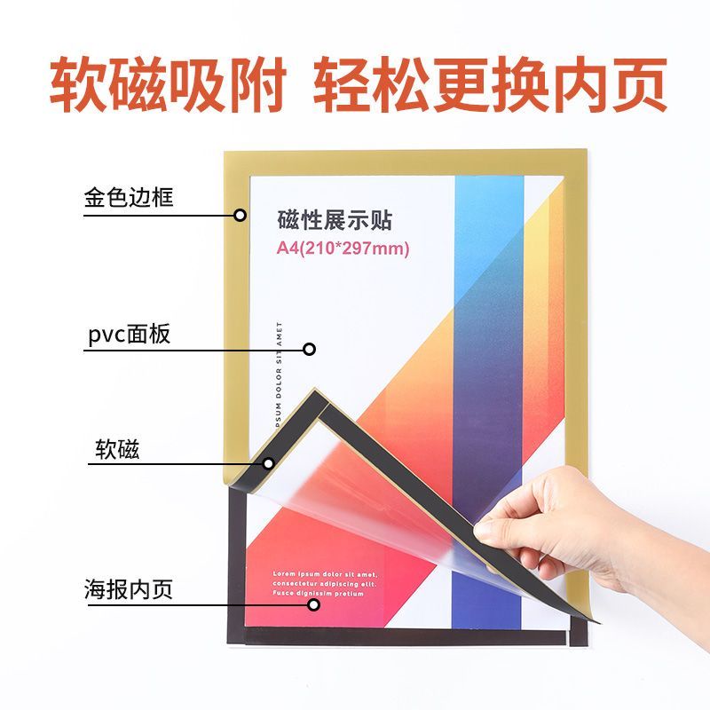 Khung Trưng Bày Giấy Phép Kinh Doanh 8k Có Nam Châm Treo Tường Khổ a4