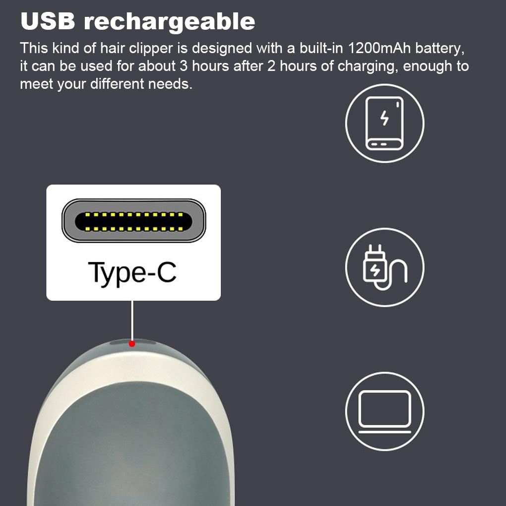 Tông Đơ Điện 0 8-2 0mm Không Lõi Có Thể Sạc Lại Kèm Lược Chải Tóc