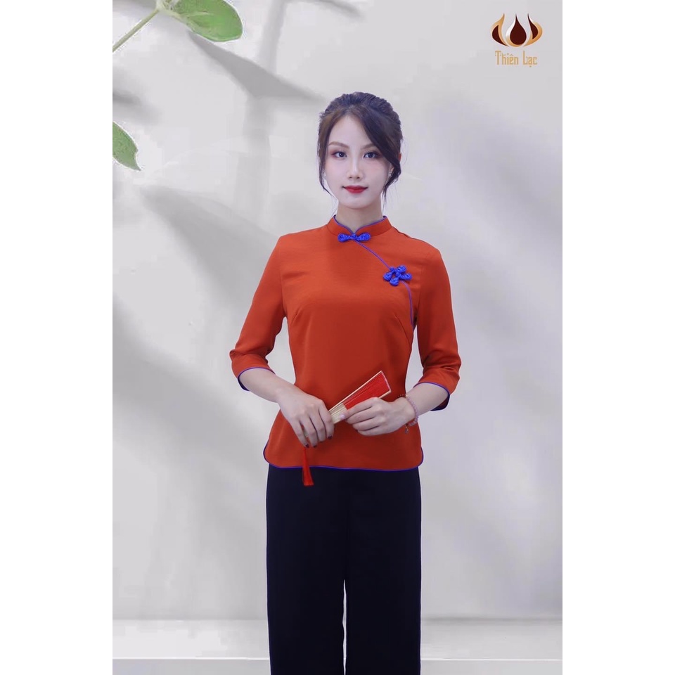 Đồ Lam Đi Chùa Nữ - Bộ Đi Lễ Chùa Đẹp Lụa Ngọc Dành Cho Phật Tử