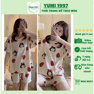 Đồ ngủ 🌸 freeship 50k 🌸 đồ ngủ cộc tay chất mát