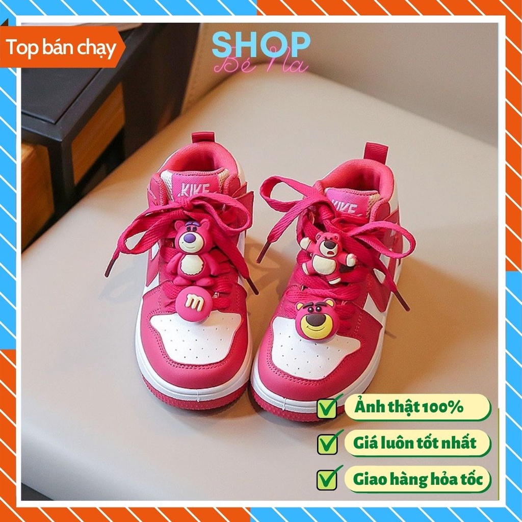 Giày trẻ em, giày thể thao gấu LOSTO bé trai, bé gái hàng chuẩn cao cấp từ 5 tuổi đến 12 tuổi hàng siêu nhẹ, bé đi êm ch