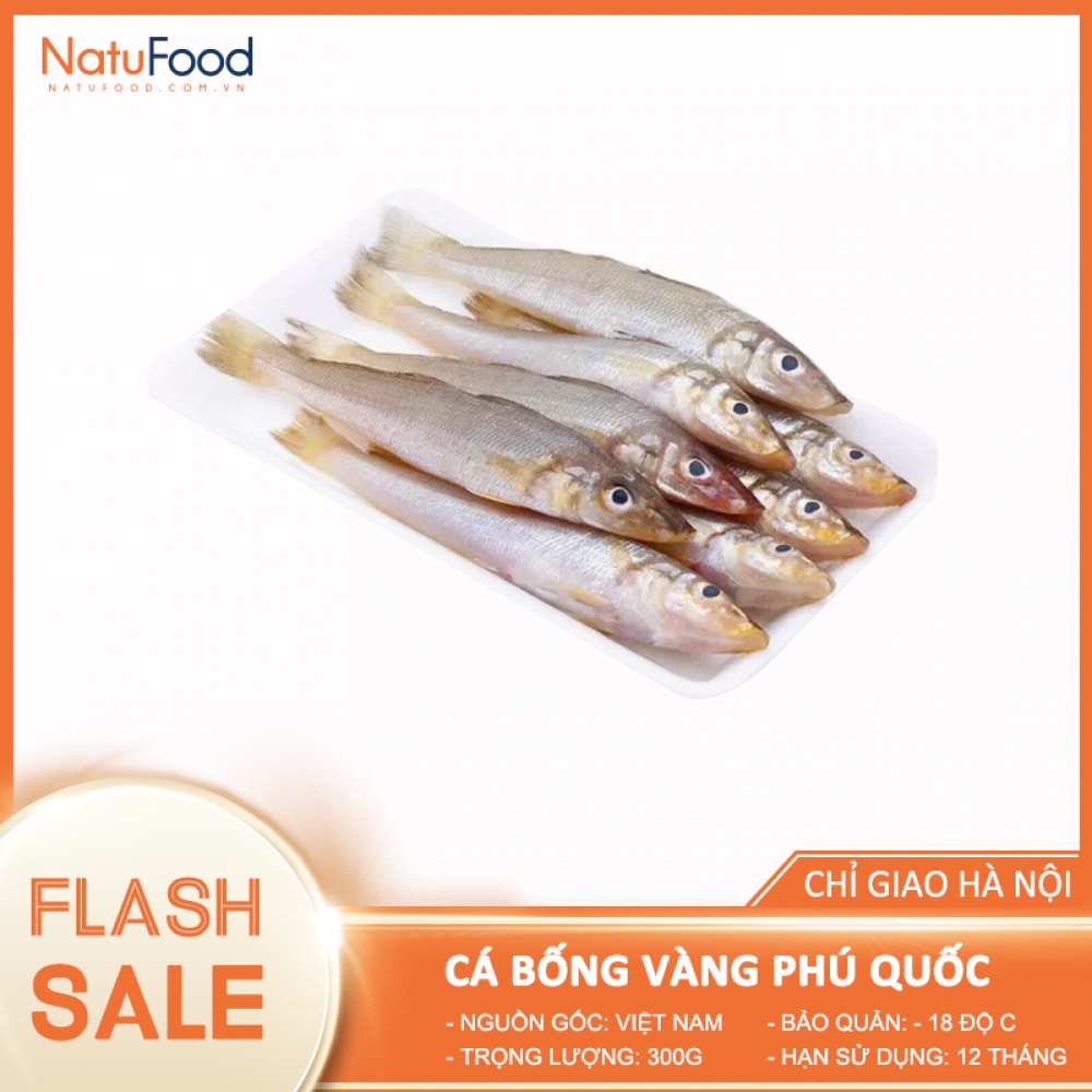 Cá Bống Vàng Phú Quốc Nguyên Con Khay 300G - Hải Sản Cao Cấp NatuFood [Chỉ Giao HN]