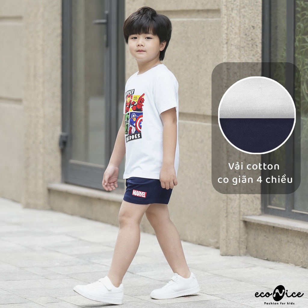 Đồ bộ quần áo thun cotton cho bé trai mặc mùa hè Econice B084. Size đại trẻ em 2, 3, 4, 5, 6, 7, 8, 9, 10, 12 tuổi