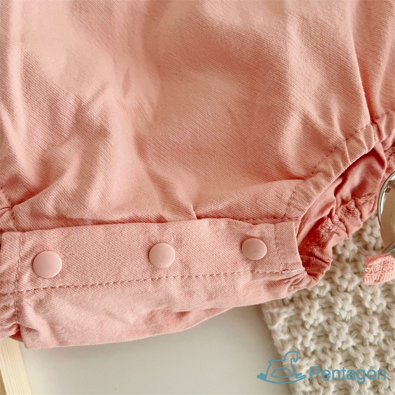 Bộ Áo Liền Quần Tay Dài Cổ Tròn In Họa Tiết Cherry Dễ Thương Thời Trang Cho Trẻ Sơ Sinh