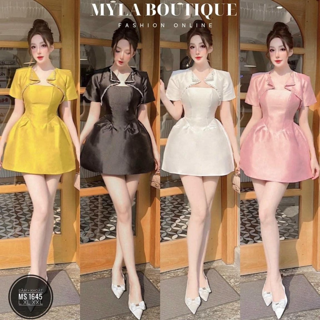 Đầm dự tiệc kèm khoac ( Size L/Xl/XXl 60-90kg)