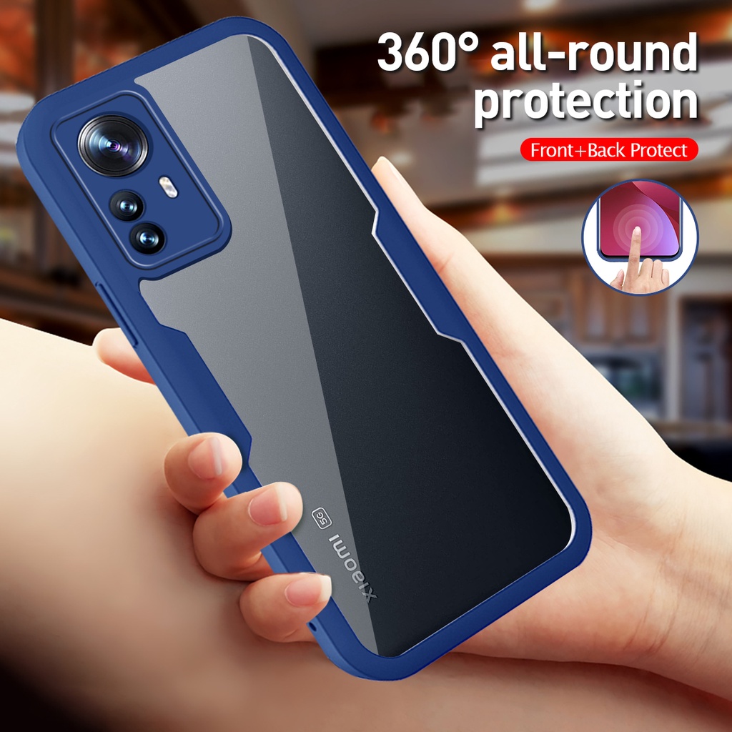 4TH 360° Double-Side Anti-Fall Protect Shell Front+Back Shockproof Case For xiaomi 13T 12T 11t mi13T pro mi13tpro