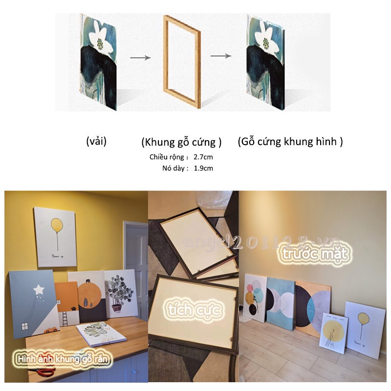 Tranh Treo Tường Trang Trí Phòng Khách Phong Cách Vintage Dễ Thương