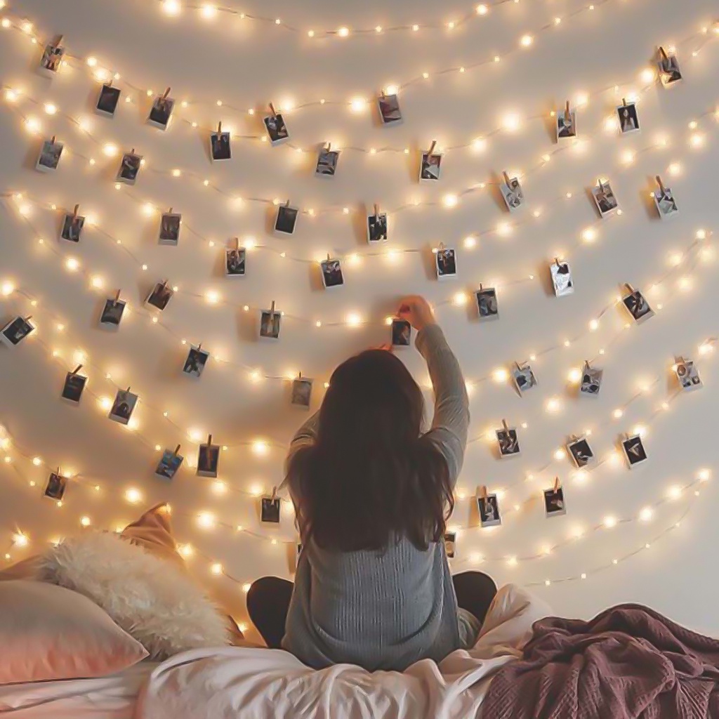 1 Bộ Dây Đèn Rèm Cửa Kim Loại Tiết Kiệm Năng Lượng