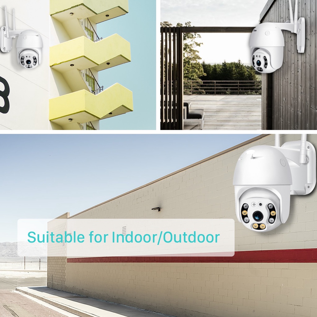Camera Giám Sát Không Dây Thông Minh 8MP 4K IP Camera 5MP PTZ Kết Nối WIFI