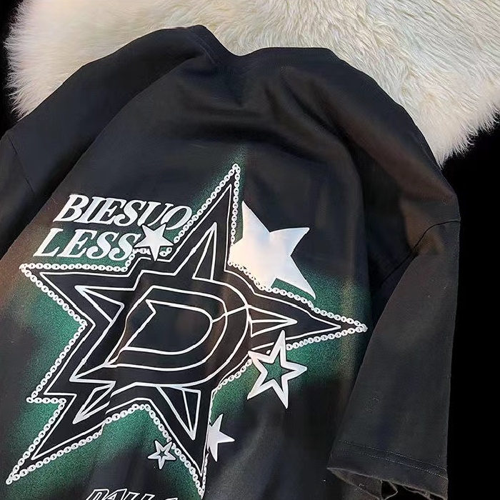 NRVP Áo Thun 100% Cotton Tay NgắN Plus Size 5XL