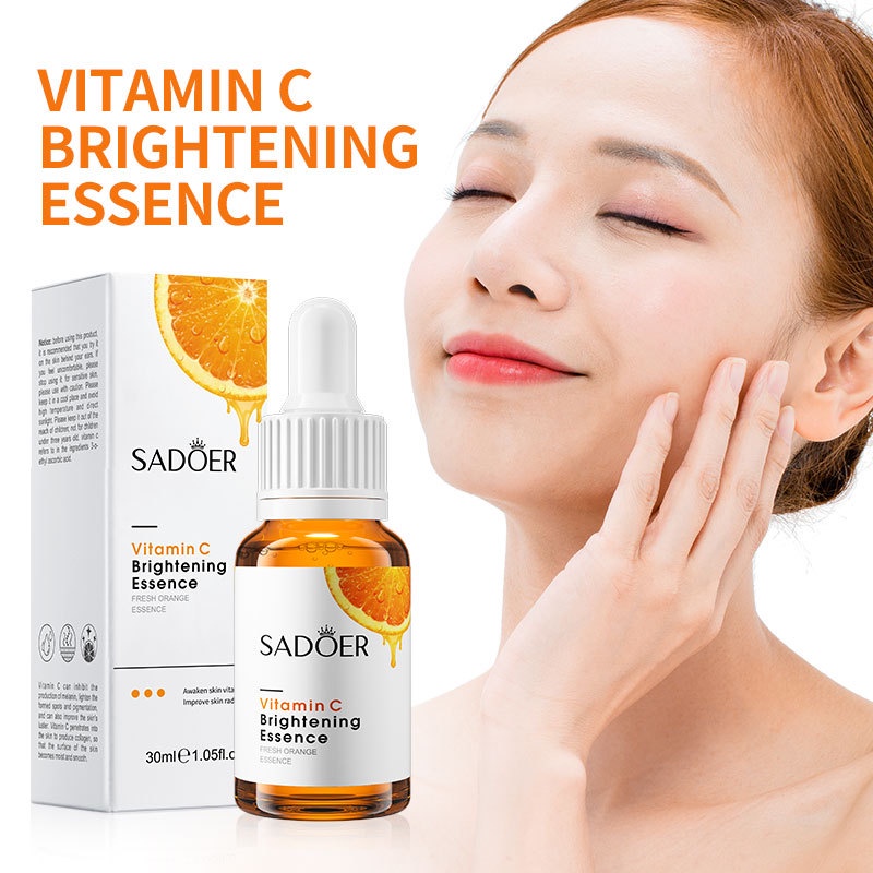【💯Hàng thật】Serum vitamin c SADOER brightening essence 30ml Làm trắng, làm sáng da, làm mờ các đốm, thu nhỏ lỗ chân lông