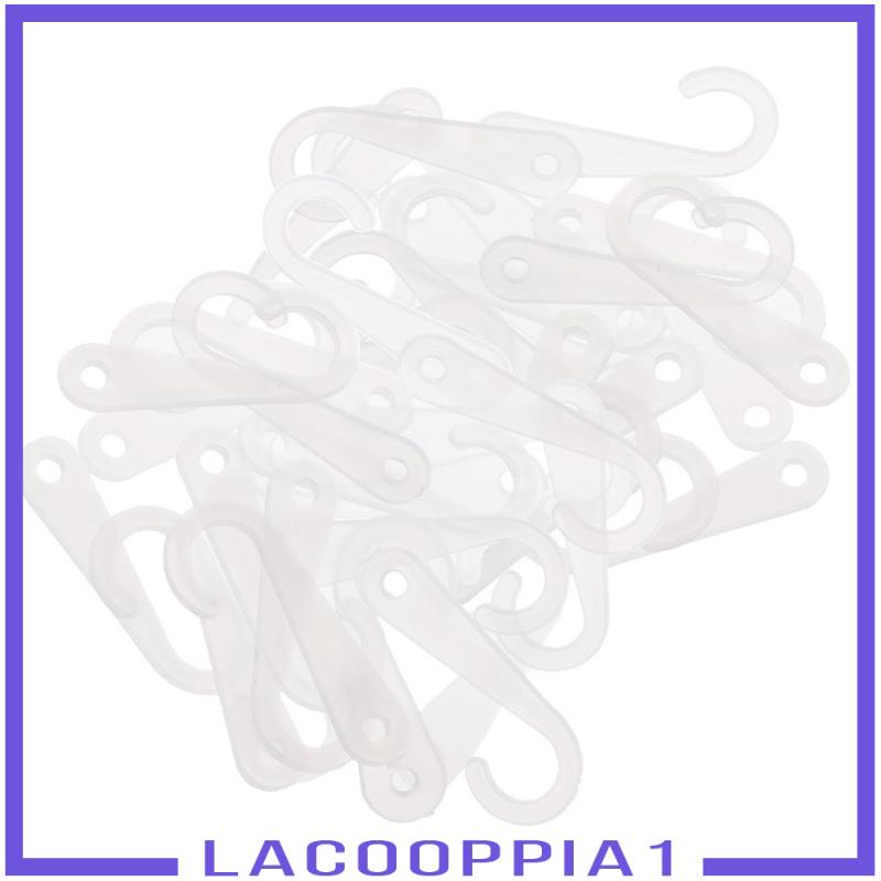 [Lacooppia1] 50 Móc Treo Chữ J Màu Trắng Trưng Bày Vớ Áo Thun