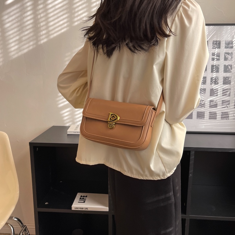 Túi Đeo Chéo Màu Trắng Phong Cách retro Hàn Quốc Đơn Giản Cho Nữ