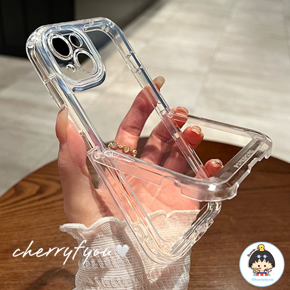 Ốp Điện Thoại TPU Mềm Trong Suốt Chống Dấu Vân Tay Có Giá Đỡ Cho IPhone 11 12 13 14 Pro Max