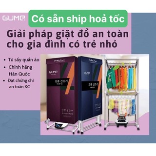 Tủ sấy quần áo gume-hàn quốc. bảo bối giúp phơi đồ trong mùa nồm ẩm