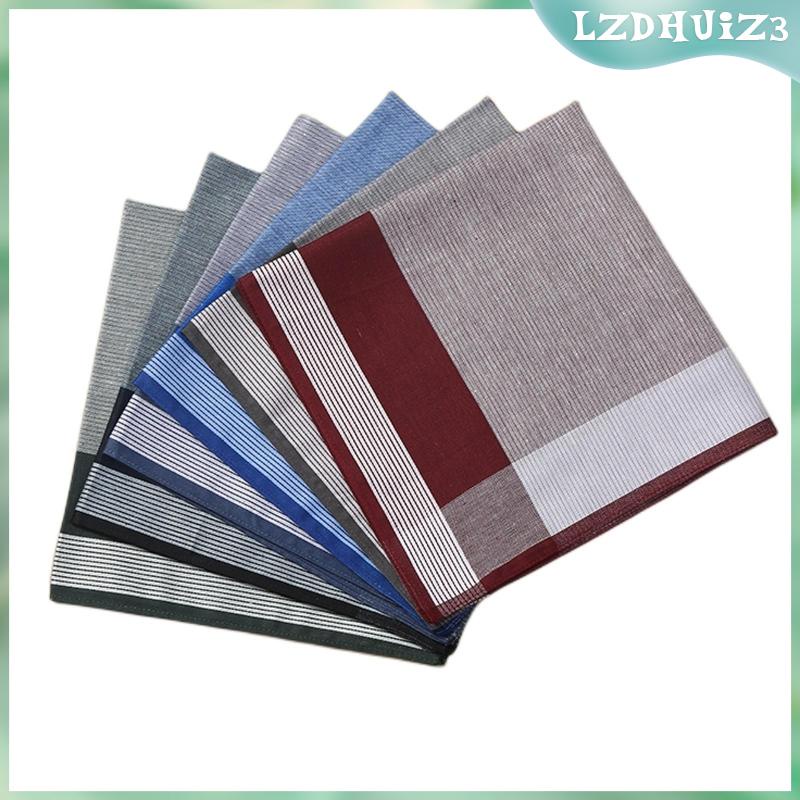 6 Khăn Lau Thấm Mồ Hôi Hình Vuông Bỏ Túi Hanky Cho Nam Lễ Kỷ Niệm Grandfathers