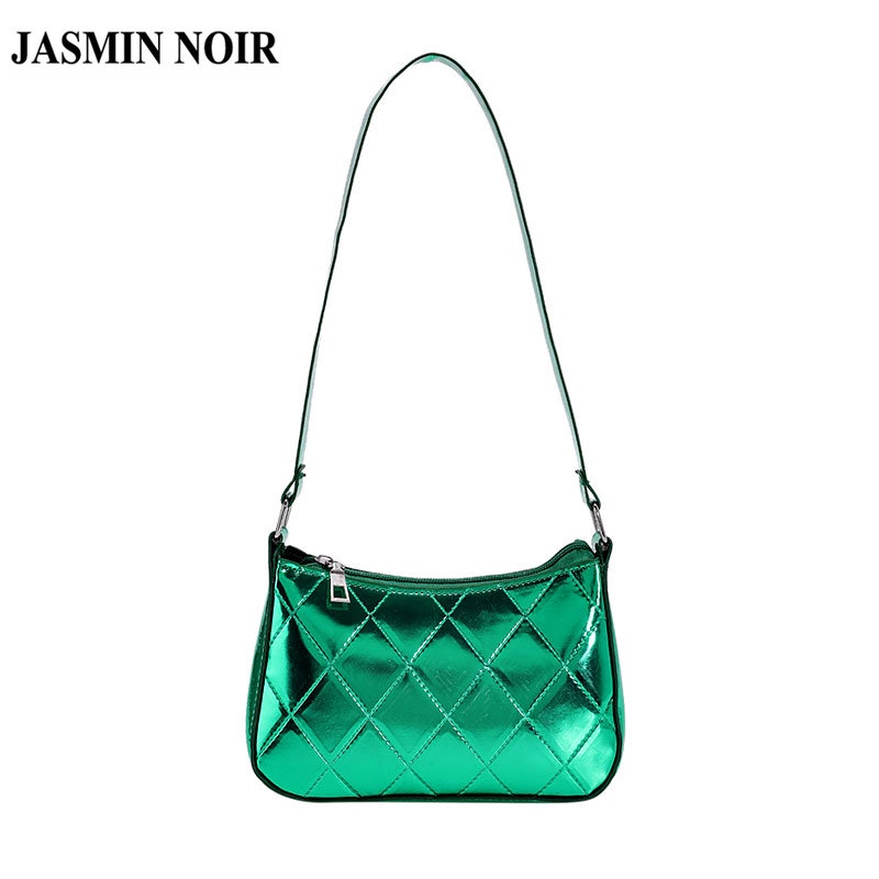 Túi Xách JASMIN NOIR Đeo Vai Họa Tiết Sọc Caro Đơn Giản Thời Trang Cho Nữ