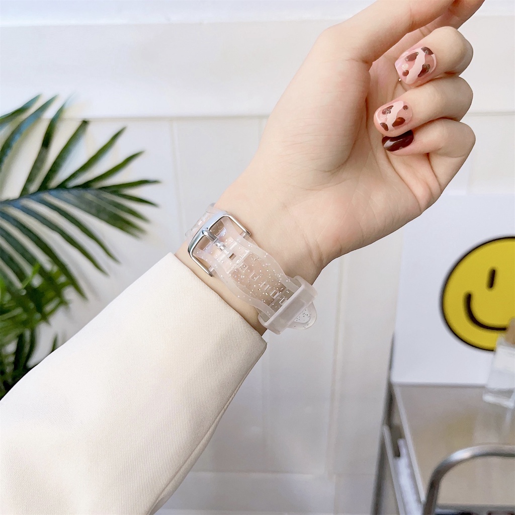 Toàn Bộ Ốp Bảo Vệ Trong Suốt Bằng Cao Su Dành Cho Apple iWatch Series 8 7 6 SE 5 4 3 2 1 41mm 45mm 44mm 42mm 40mm 38mm