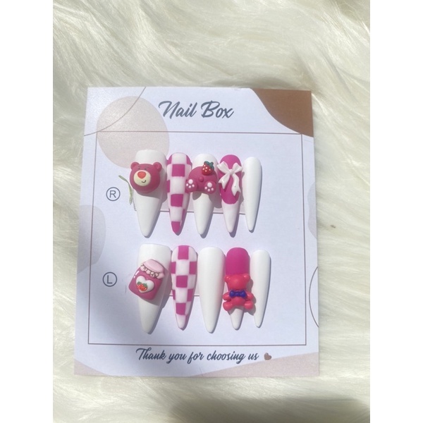 Nailbox gấu dâu