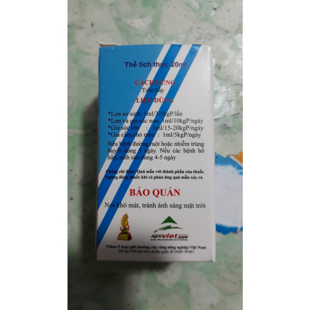 Vidan T  chuyên dùng cho gà đá mắc viêm phổi, tiêu chảy
