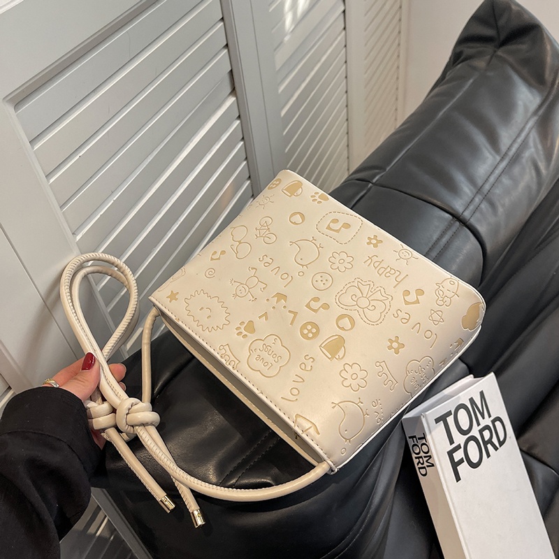 Túi Đeo Vai Màu Trơn In Họa Tiết Đơn Giản Thời Trang Dễ Phối Đồ Cho Nữ