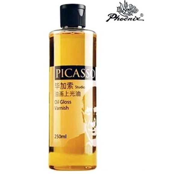 Vecni phủ bóng sơn dầu PICASSO Oil Gloss Varnish chai 250ml