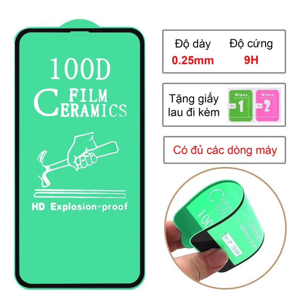 Miếng dán kính cường lực Iphone 5/5s/5se/6/6s/7/8/X/XS/XR/11/12/13 Plus Pro Max cường lực dẻo 100D