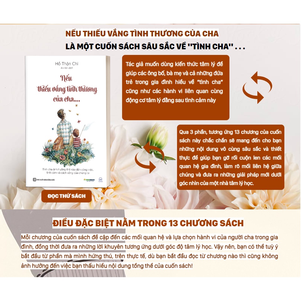 Sách Nếu Thiếu Vắng Tình Thương Của Cha - Tầm Quan Trọng Trong Tình Cảm Yêu Thương Của Cha Dành Cho Con