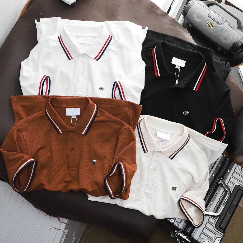 Áo Thun POLO Nam Cao Cấp, Áo POLO L.C Viền Chất Vải 100% Cotton, Chuẩn Form, Sang Trọng, Lịch Lãm - BASICHOUSE