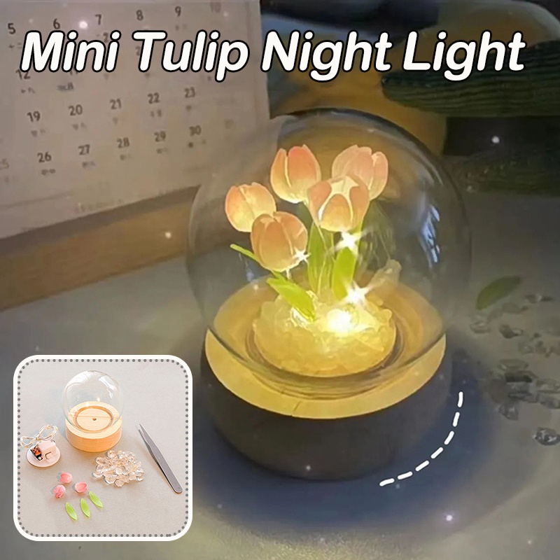 Đèn Ngủ Mini Hình Hoa Tulip Thủ Công Dùng Làm Quà Tặng Quà tặng Ngày của Mẹ | BigBuy360 - bigbuy360.vn