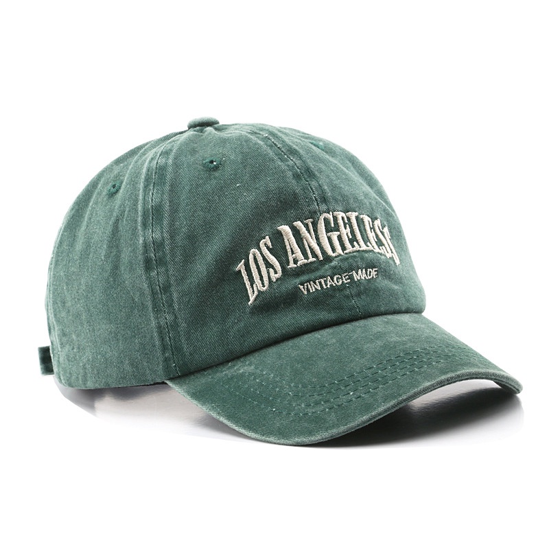 LINJW Mũ Lưỡi Trai Cotton Thêu Chữ Phong Cách Hiphop Thời Trang