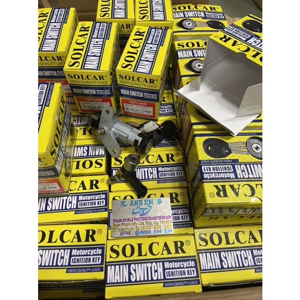 Ổ Khoá SOLCAR 6 Cạnh Exciter / Wave / Dream / Fu / RS ////