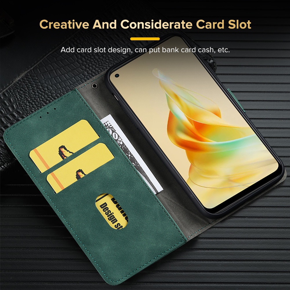 OPPO Bao Da Điện Thoại Thời Trang Cho Reno 8T 4G 5G Reno8T Reno8 T Reno 8T 8 T 4G 6.67 2023" Ốp Điện Thoại Dạng Ví Có Giá Đỡ Từ Tính Cho CPH2481