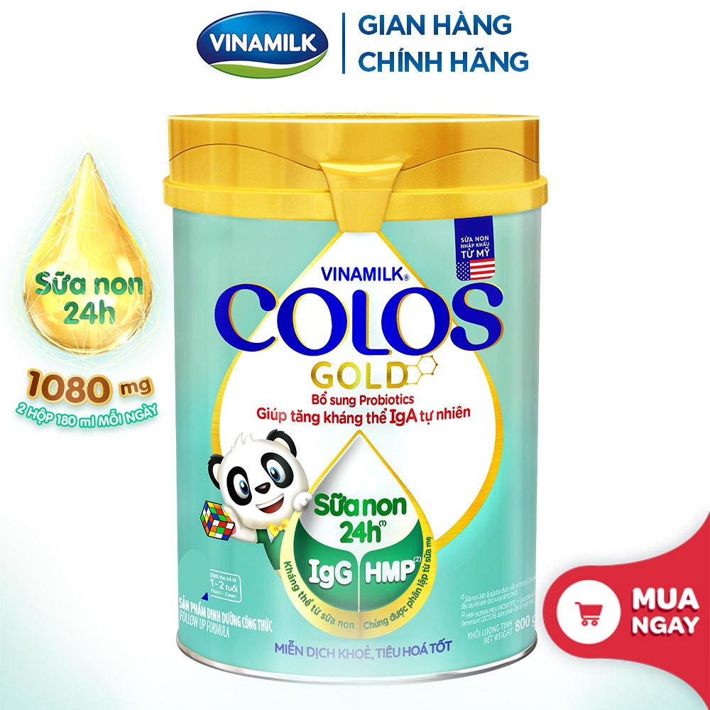 Sữa bột Colos Gold 1 - Sữa non Vinamilk giúp tăng cân, khỏe mạnh nhiều dưỡng chất.