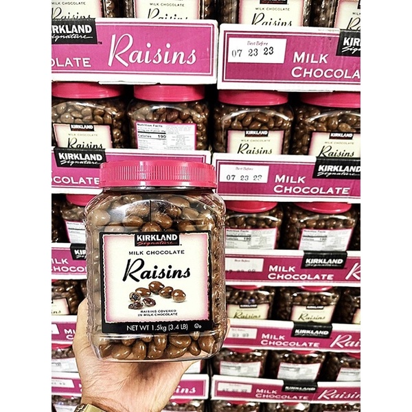 Chocolate Bọc Nho Kirkland Raisins 1.5kg - Mỹ 🇺🇸