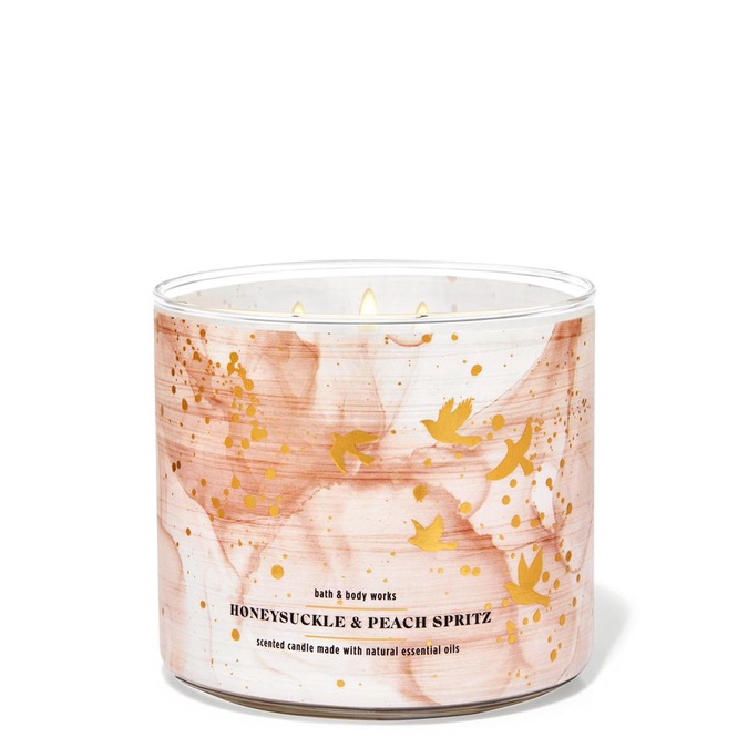 NẾN THƠM 3 BẤC BATH & BODY WORK- HONEYSUCKLE & PEACH SPRITZ411GR)