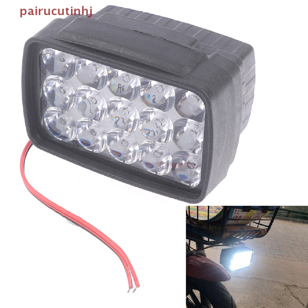 Cặp Đèn Pha 15 LED 1000LM Cho Xe Motos ATV Scooter
