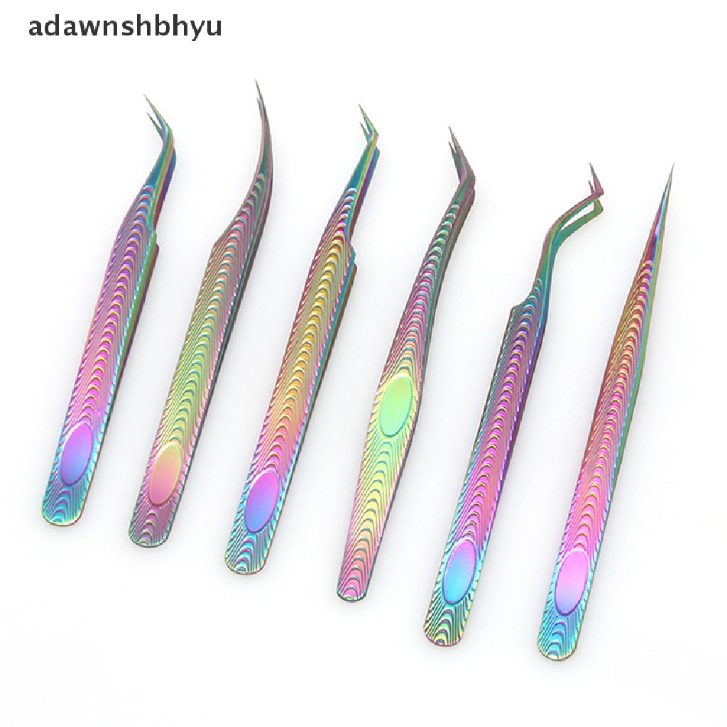 Nhíp Gắp Lông Mi Chuyên Nghiệp Bằng Thép Không Gỉ Nhiều Màu Sắc Adwnshbhyu