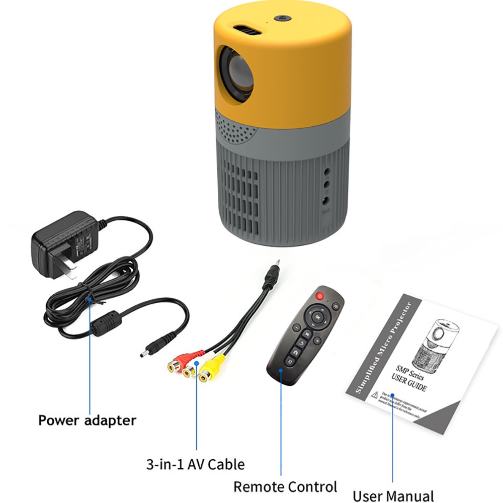 Máy Chiếu mini Yt400 Kết Nối Bluetooth Không Dây Cho Điện Thoại / Máy Chiếu