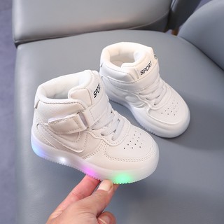 Giày Thể Thao Cao Cổ Có Đèn LED Cho Bé