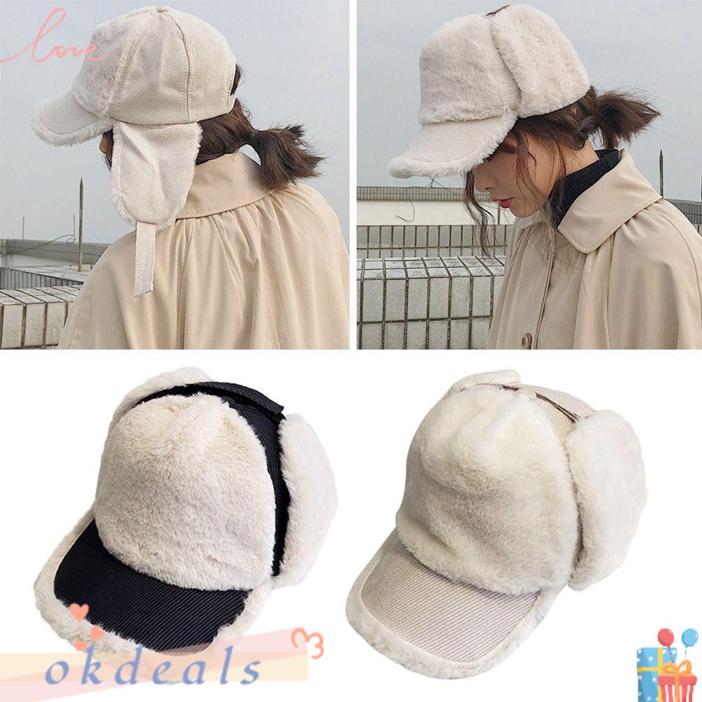 Mũ Lưỡi Trai Che Tai Giữ Ấm Thời Trang