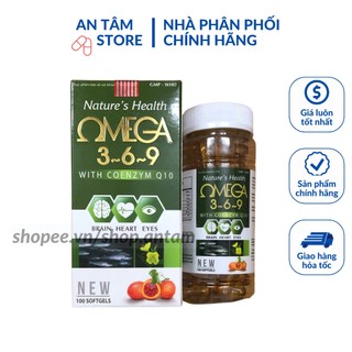 Viên dầu cá Omega 369 Nature Health Bổ não, sáng mắt, khỏe mạnh tim mạch, tăng cường trí nhớ.