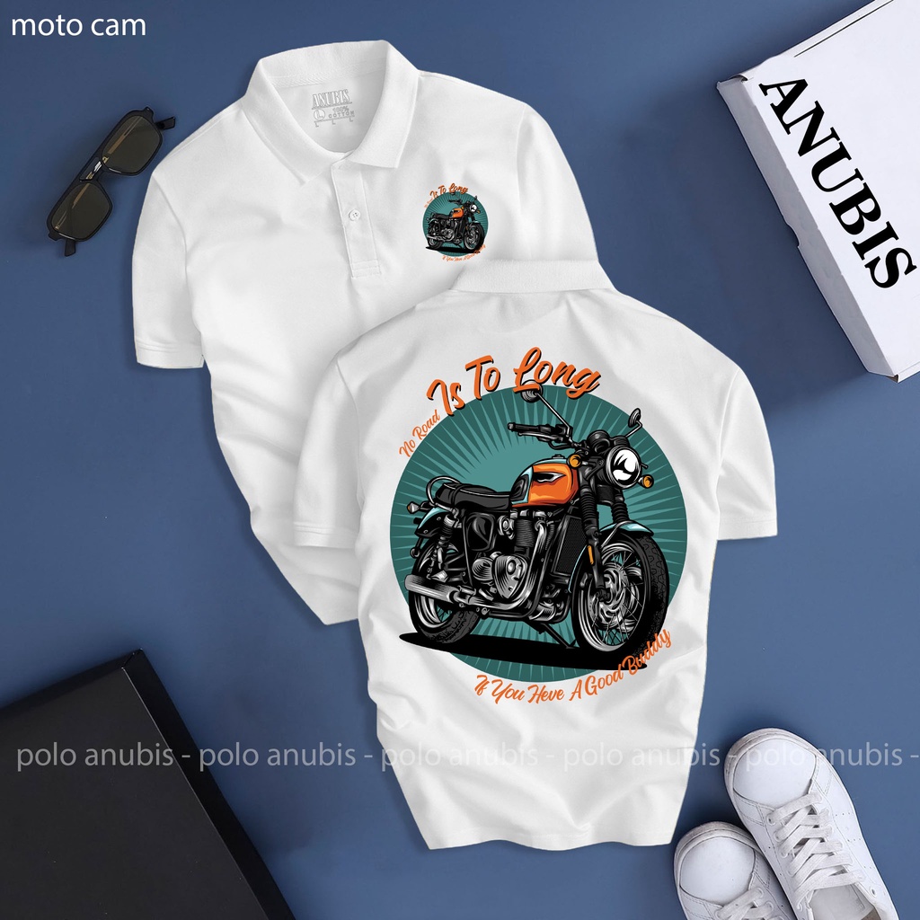 Áo thun Polo MOTO CAM - vải cao cấp unisex nam nữ bigsize thanh lịch sang trọng
