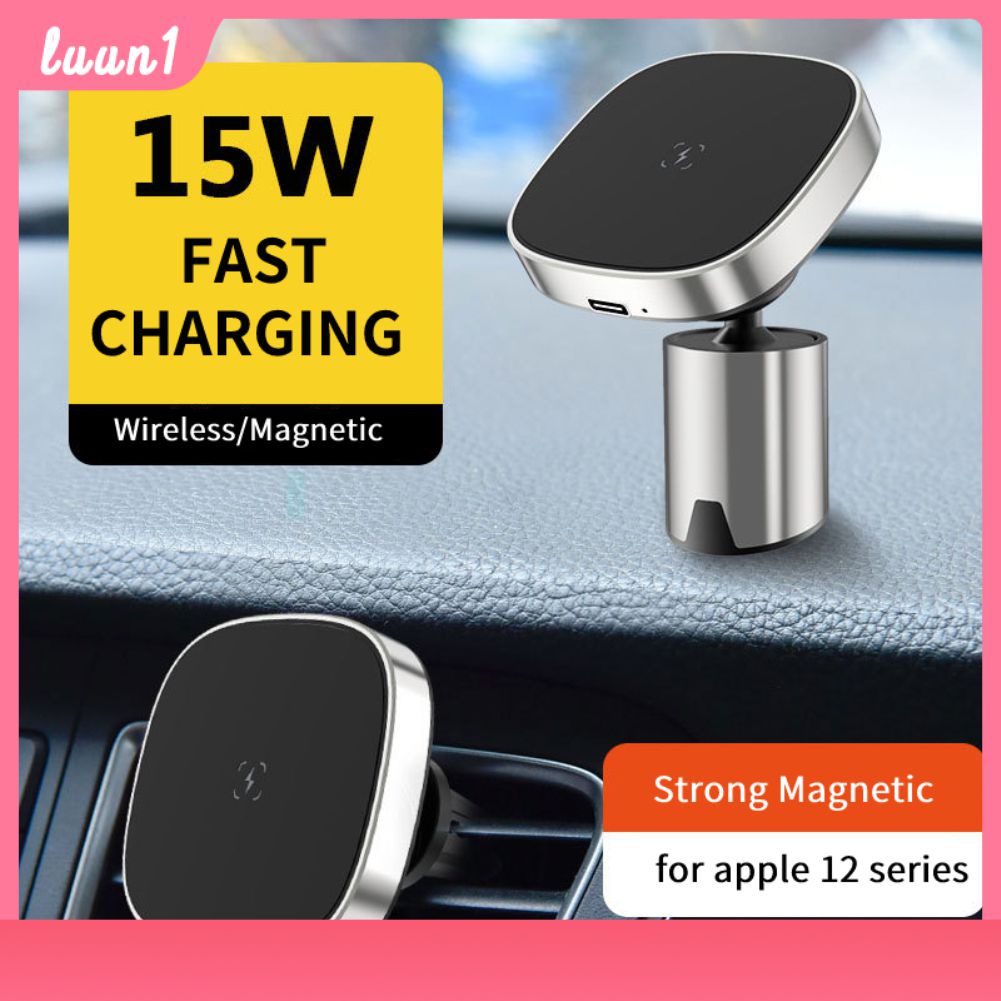 Có Sẵn Bộ Sạc Không Dây Từ Tính Cho Xe Hơi 15W Cho Iphone 13 12 Pro Max Giá Đỡ Điện Thoại Di Động Có Lỗ Thoát Khí Thanh Toán Khi Nhận Hàng