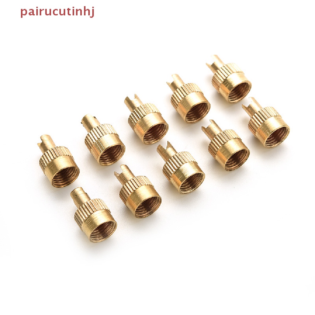 Set 10 Nắp Van Xe Hơi Bằng Kim Loại Chrome Kèm Dụng Cụ Tháo Lõi Chuyên Dụng