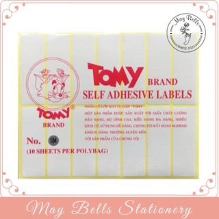 Xấp 10 Tờ Giấy Decal A5 Tomy (Mã 99-124), Decan Nhãn Dán In Tem Sản Phẩm, Tem Dán Ống Nghiệm