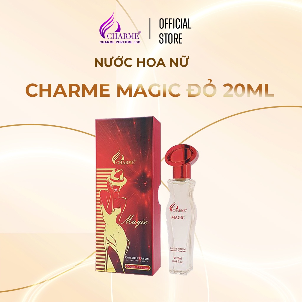 Nước hoa vùng kín, Charme Magic đỏ, mùi hương unisex, dịu nhẹ, quyến rũ, 20ml